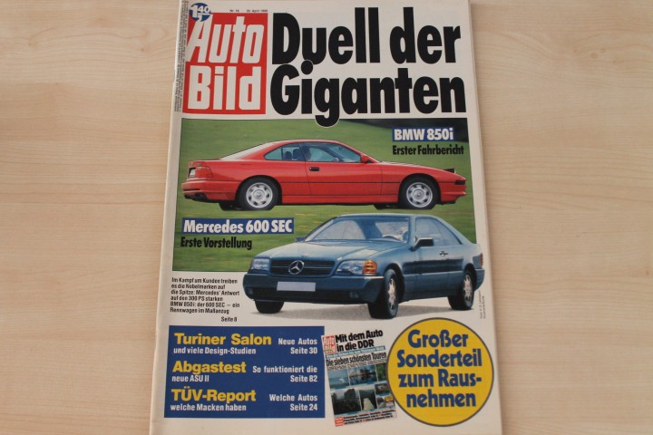 Deckblatt Auto Bild (18/1990)